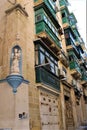 Malta, Valetta - January 2023 - Traditional architecture Royalty Free Stock Photo